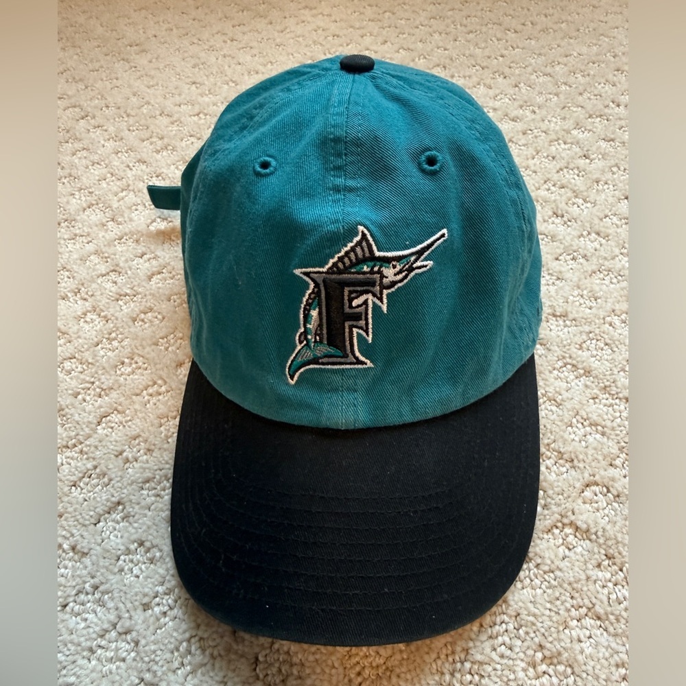 47 brand Miami Marlins Cooperstown 2 tone baseball cap hat One size adjustable - Picture 3 of 7